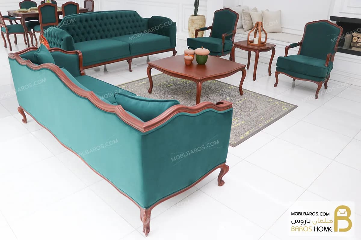 مبلمان ۸ نفره نئوکلاسیک ترکیبی کاریزما و ابزاری — تصویر ۴