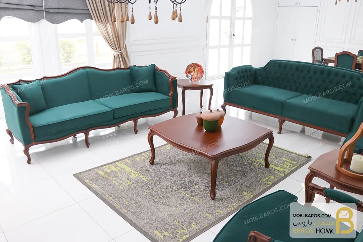 مبلمان ۸ نفره نئوکلاسیک ترکیبی کاریزما و ابزاری — تصویر ۲