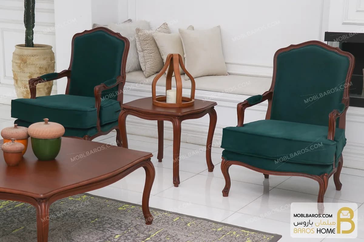 مبلمان ۸ نفره نئوکلاسیک ترکیبی کاریزما و ابزاری — تصویر ۵