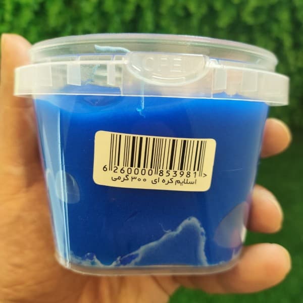 اسلایم کره ای ظرف 300 گرمی رنگ آبی — تصویر ۲