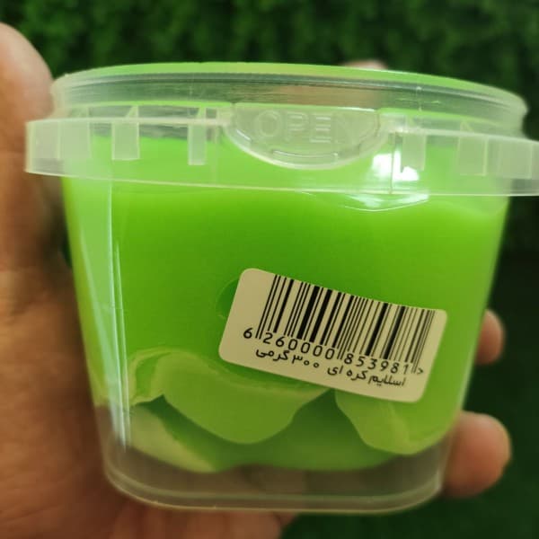 اسلایم کره ای ظرف 300 گرمی رنگ سبز بلک لایت — تصویر ۲