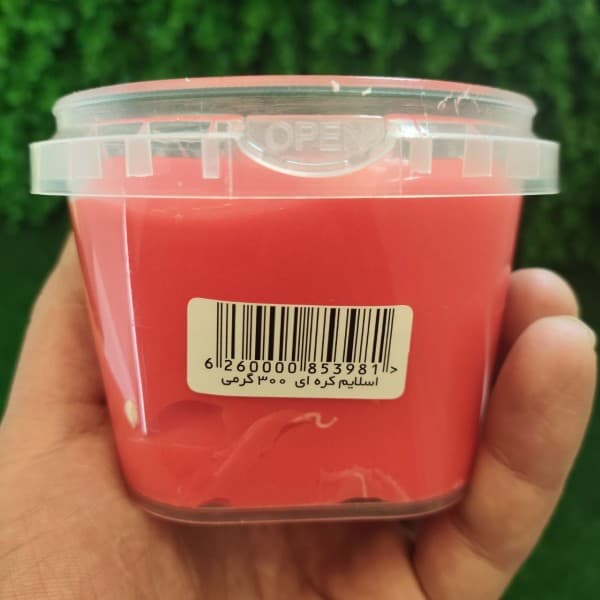 اسلایم کره ای ظرف 300 گرمی رنگ قرمز — تصویر ۴