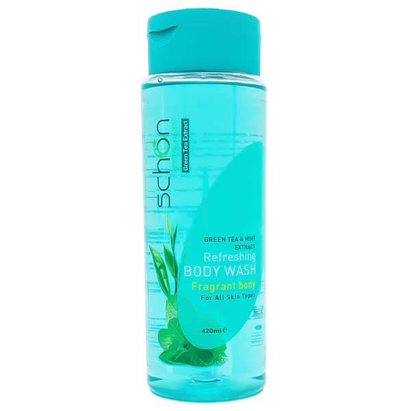 شامپو بدن شون حاوی عصاره چای سبز و نعنا 420ml