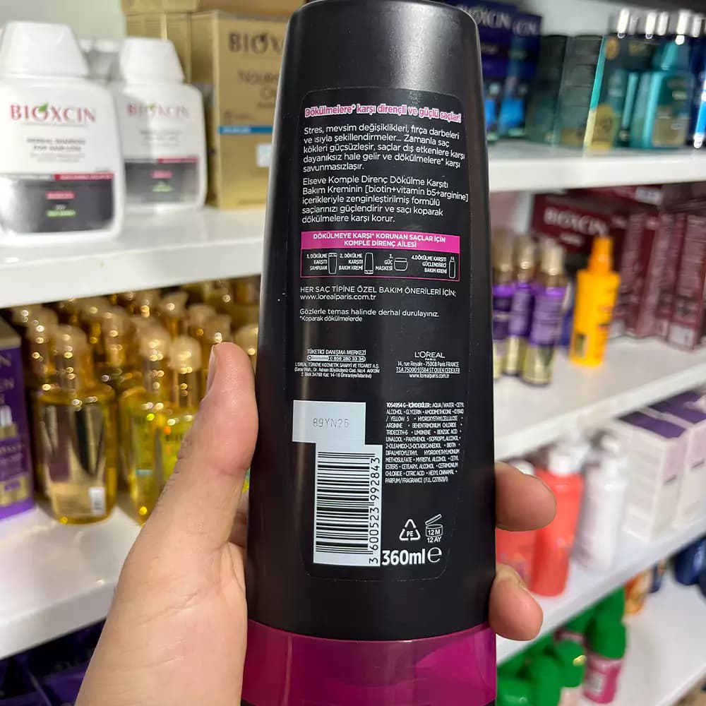 نرم کننده مو ضد ریزش لورال Elseve مدل Komple Direnc حجم250 میل — تصویر ۳