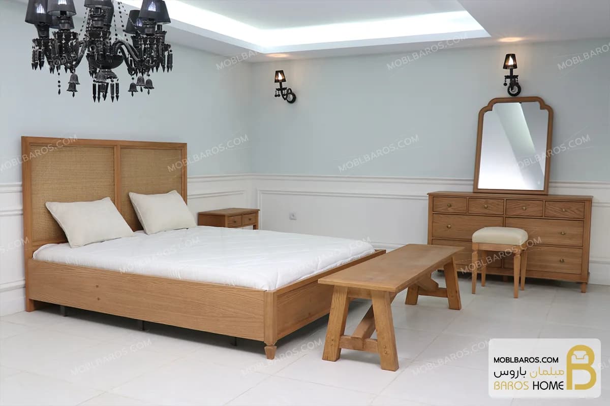 سرویس خواب دو نفره حصیری رونیا
