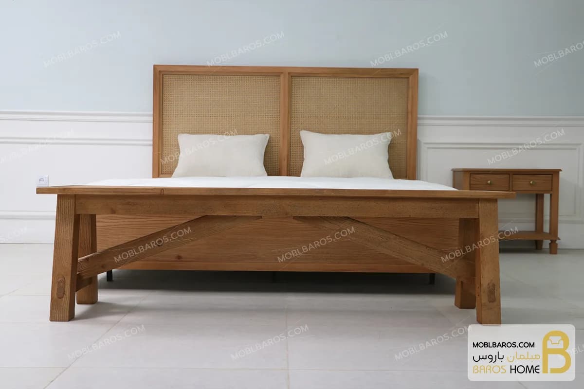 سرویس خواب دو نفره حصیری رونیا — تصویر ۴