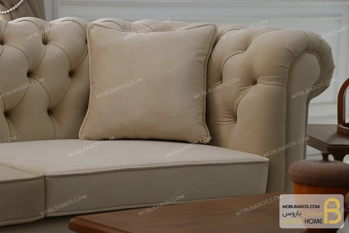 ست مبلمان کلاسیک ترکیبی مدل راشل پلاس و چستر کد ۴ — تصویر ۵