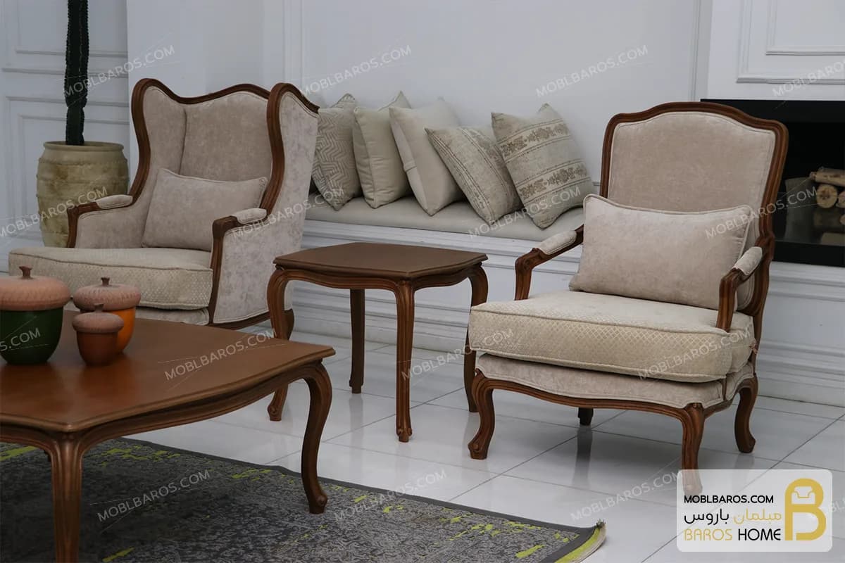 ست مبلمان نئوکلاسیک ترکیبی ابزاری چستر کویین و فرانسوی — تصویر ۳