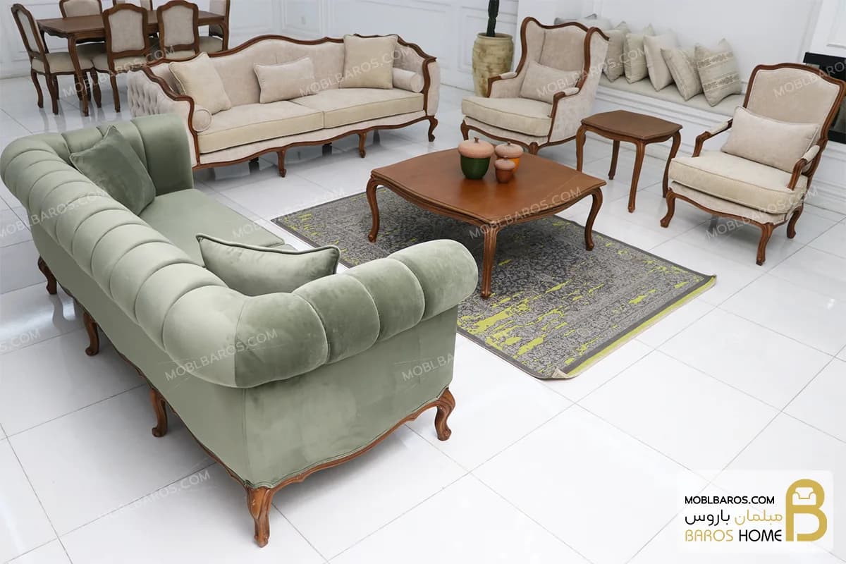 ست مبلمان نئوکلاسیک ترکیبی ابزاری چستر کویین و فرانسوی — تصویر ۲