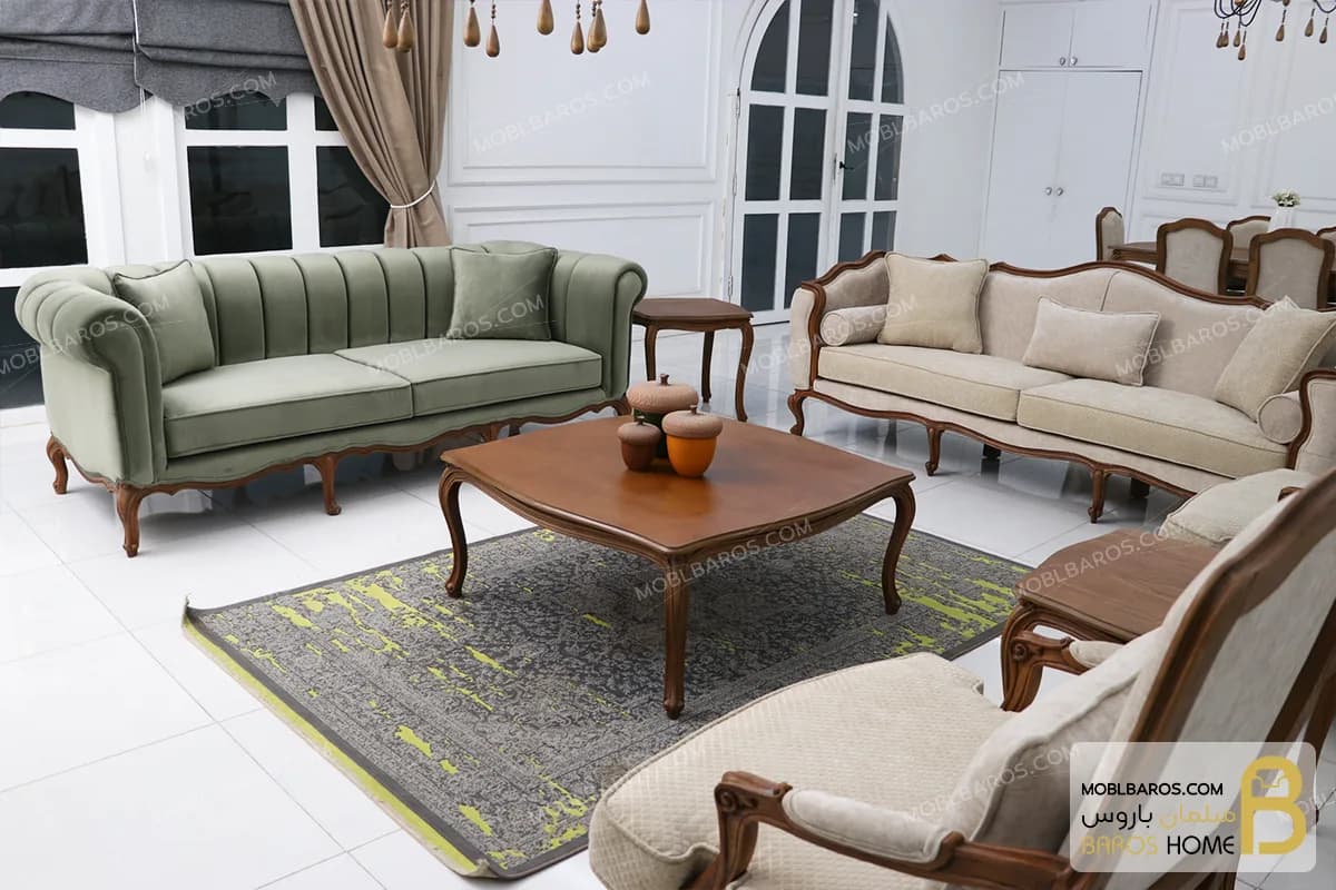 ست مبلمان نئوکلاسیک ترکیبی ابزاری چستر کویین و فرانسوی — تصویر ۶