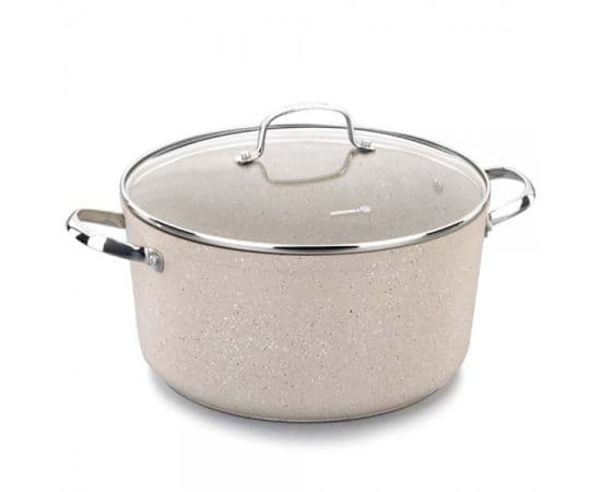 قابلمه نچسب 20*10.5 سانتی متر 3.0 لیتر بژ گرانیتا کرکماز 1260 — تصویر ۳