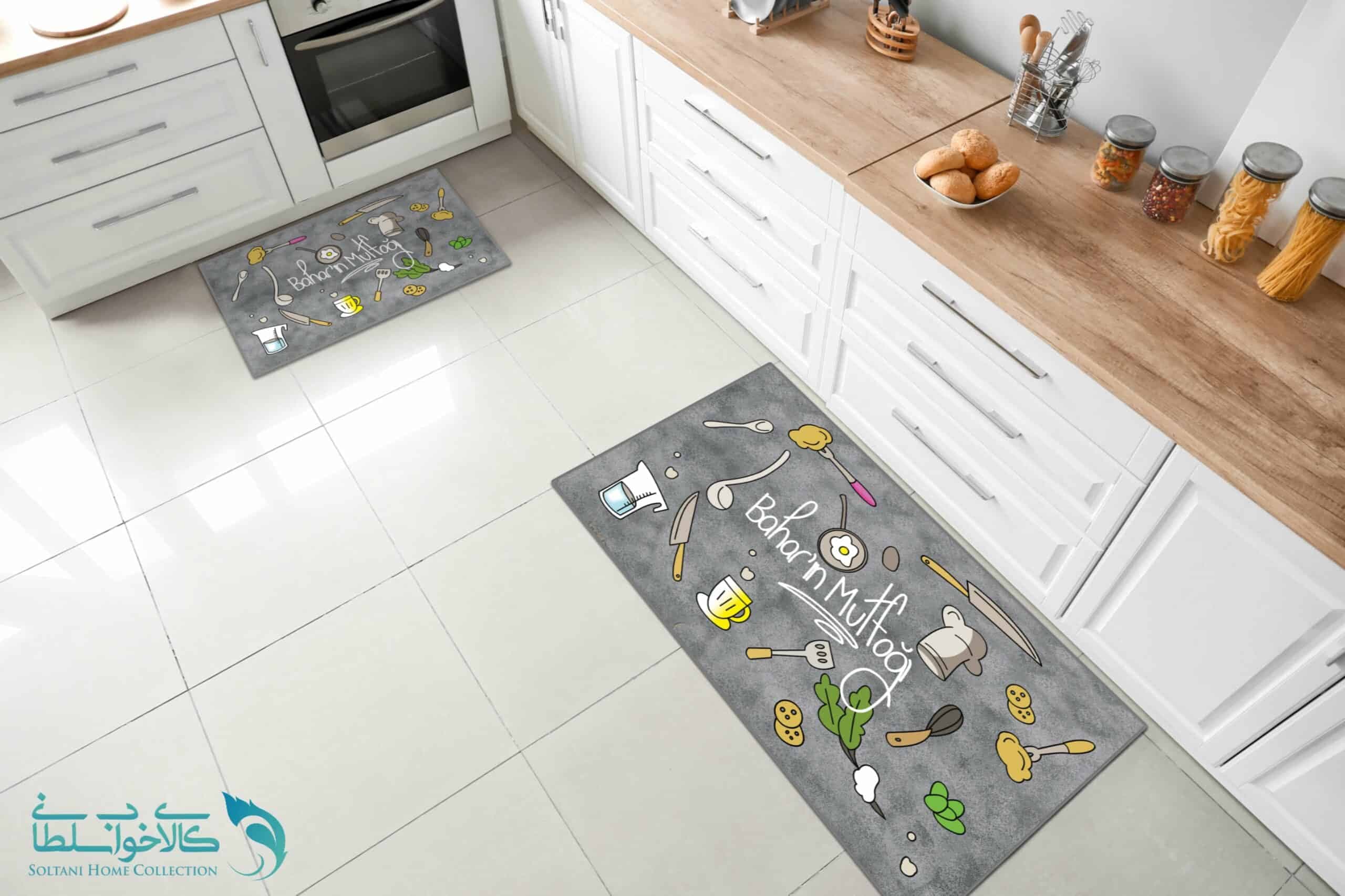 فرشینه آشپزخانه طرح وسایل آشپزخانه کد FR1524