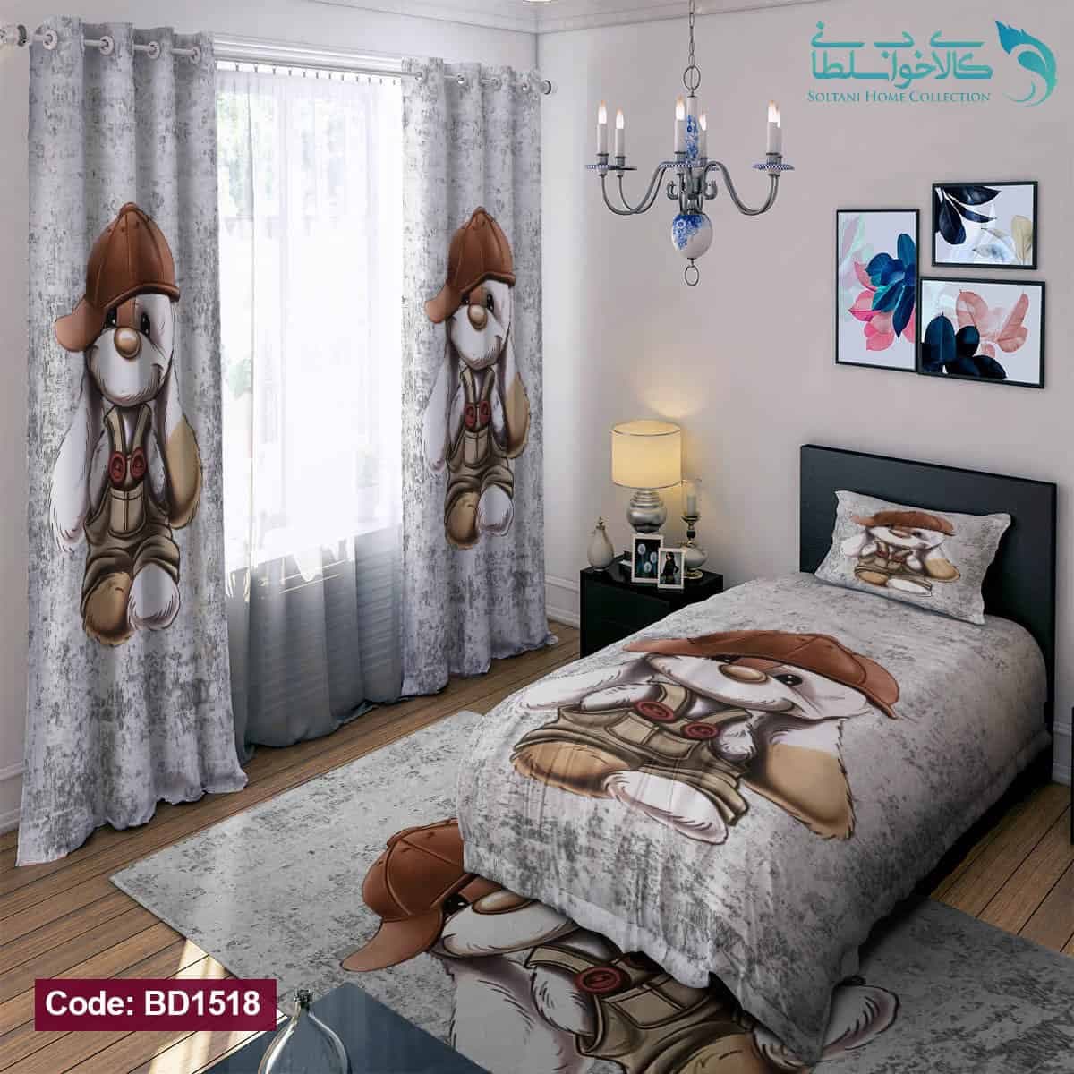 روتختی طرح خرگوش ملوس یکنفره کد BD1518