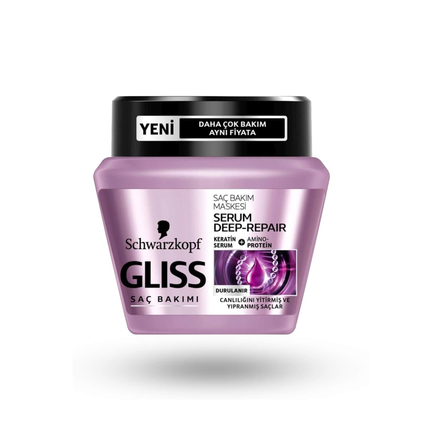 ماسک مو ترمیم کننده عمیق گلیس GLISS حجم 300 میل