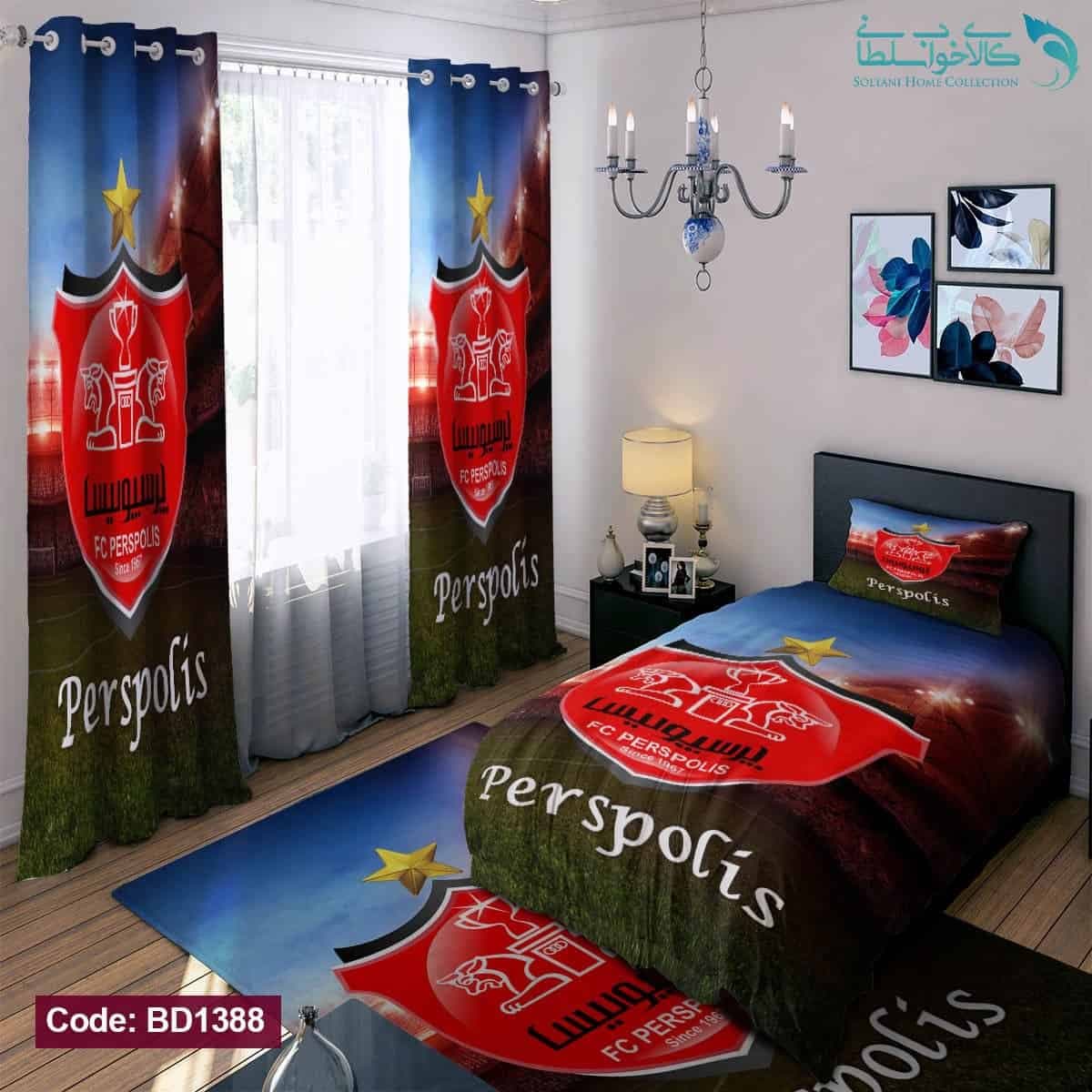 روتختی طرح پرسپولیس یکنفره کد BD1388