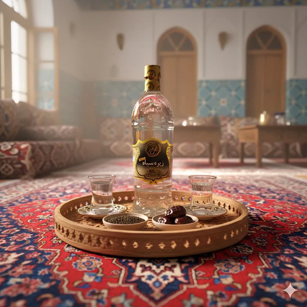 عرق زیره سیاه گل فر (1 لیتر) — تصویر ۲