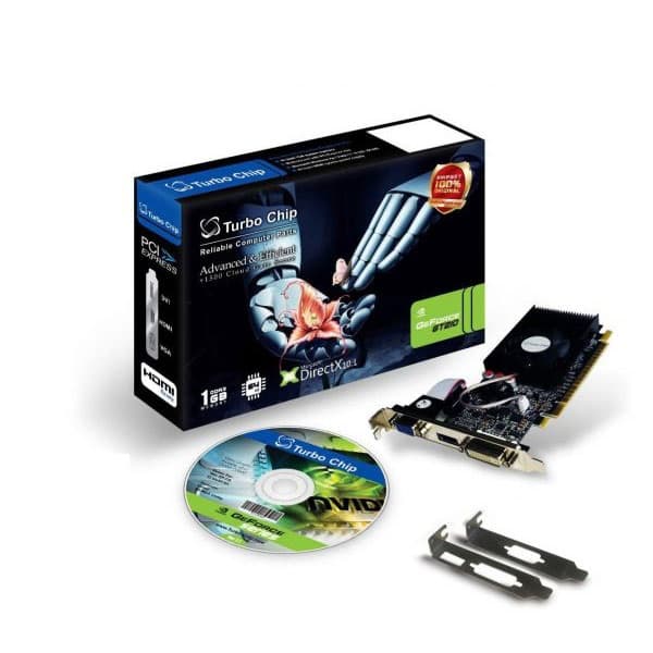 کارت گرافیک توربو چیپ GT210 1G DDR3 64BIT