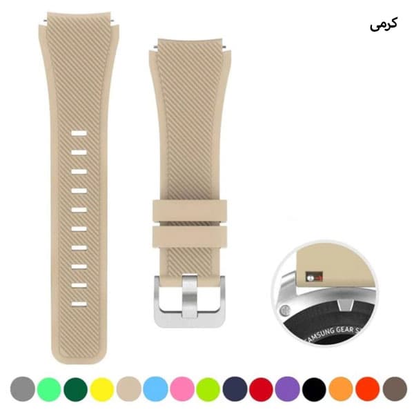 بند سیلیکونی ساعت هواوی Watch 3/3 Pro مدل stripe — تصویر ۷