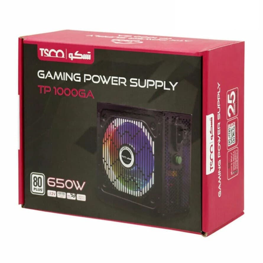 پاور 650 وات تسکو TP-1000GA RGB — تصویر ۳