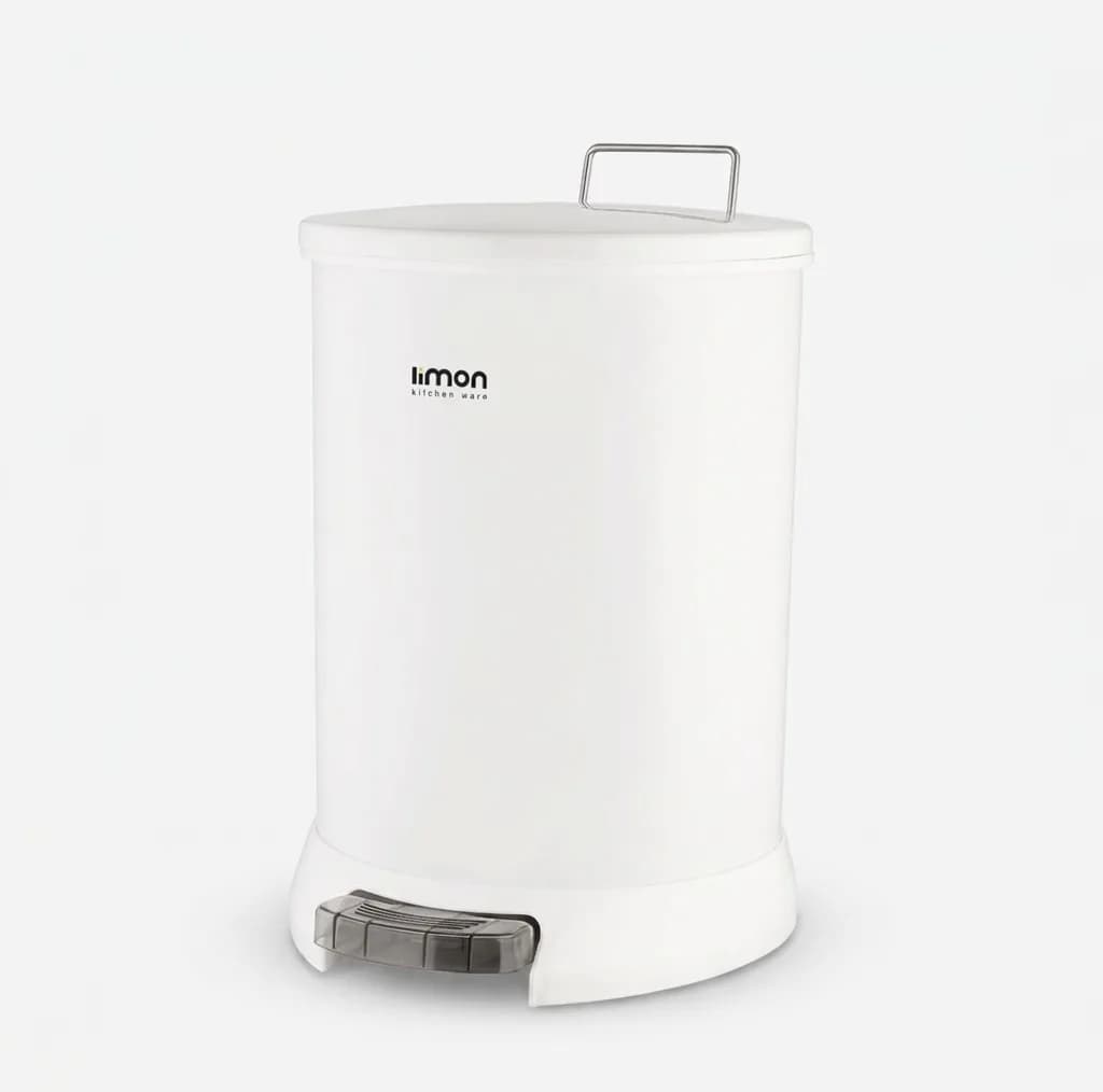 سطل زباله پدالی لیمون مدل گرد کد DH1166