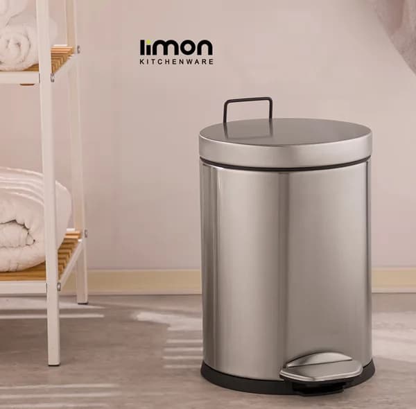 سطل زباله پدالی لیمون کد DH2117 گنجایش 5 لیتر — تصویر ۳