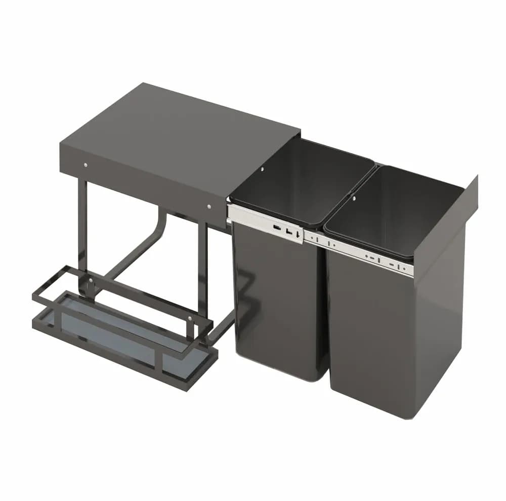 سطل زباله کابینتی مدل بقل شوینده گنجایش 24 لیتر