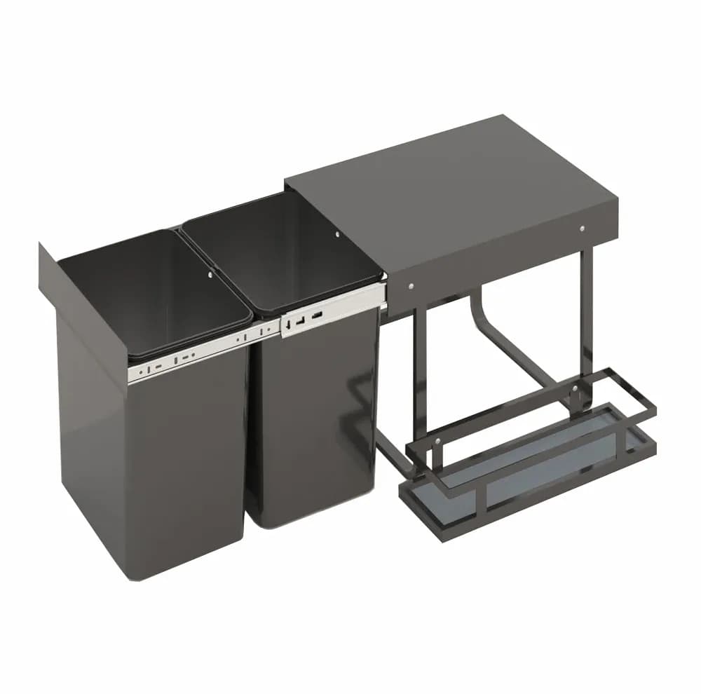 سطل زباله کابینتی مدل بقل شوینده گنجایش 24 لیتر — تصویر ۲