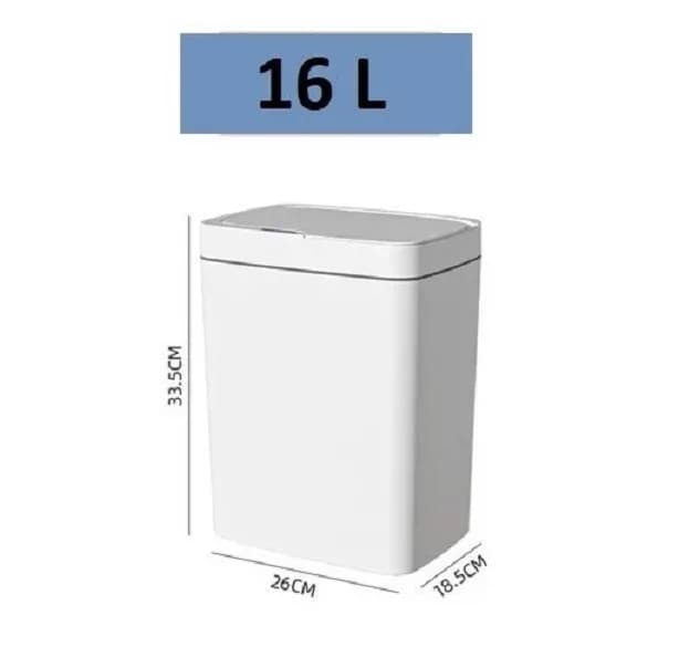 سطل زباله هوشمند مدل استریل کد 16 گنجایش 16 لیتر — تصویر ۳