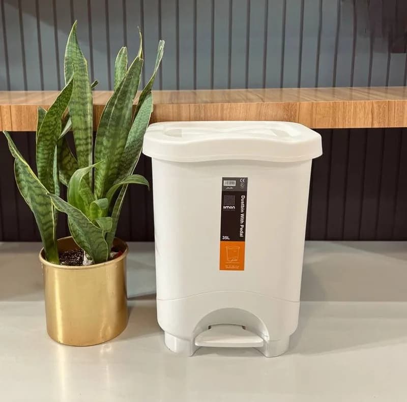 سطل زباله پدالی لیمون مدل HS035 گنجایش 35 لیتر — تصویر ۳