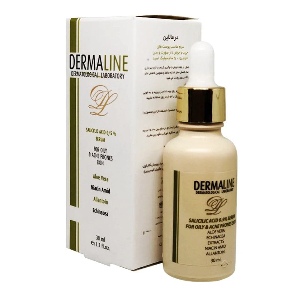 سرم ضد جوش سالیسیلیک اسید 0.5 درصد 30 میلی لیتر درمالاینDermaline — تصویر ۲