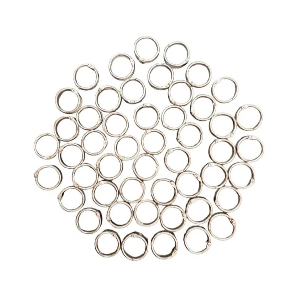 حلقه کلاسور مدل قفل دار کد silver30 بسته 50 عددی