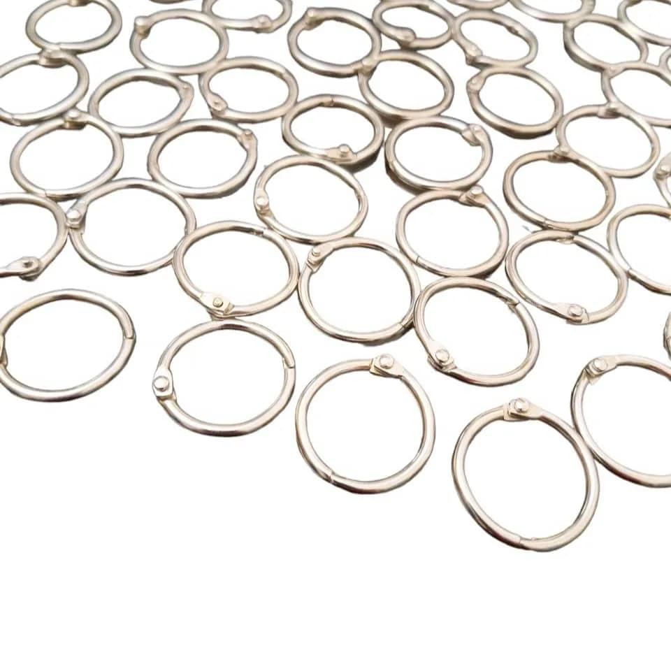 حلقه کلاسور مدل قفل دار کد silver30 بسته 50 عددی — تصویر ۶
