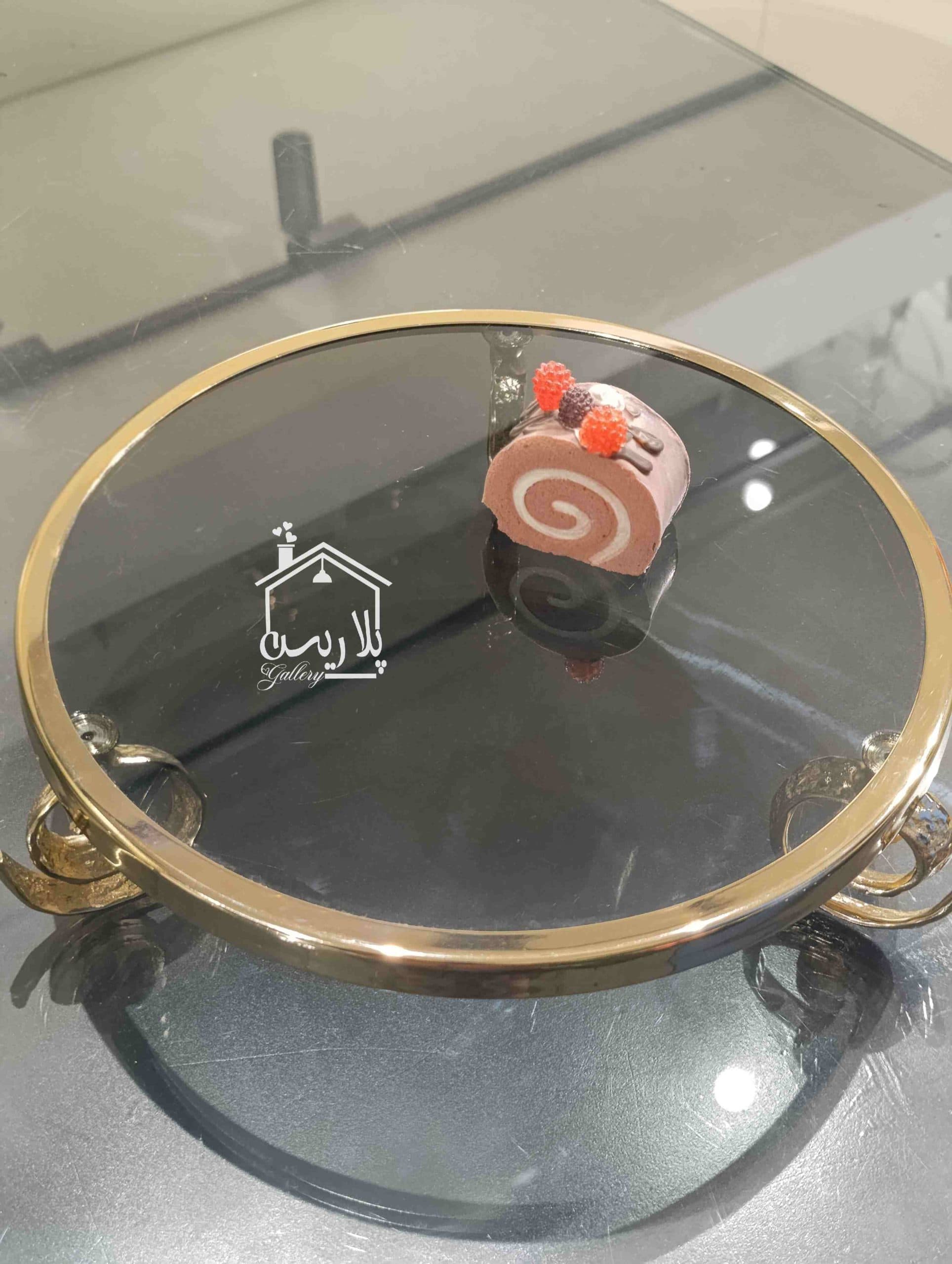 استندکیک یا شیرینی خوری اوشن طلایی پایه ساچمه — تصویر ۳