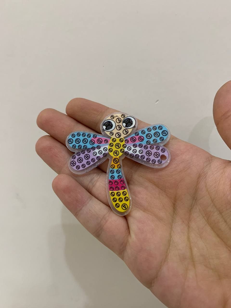 کاردستی جا کلیدی نقاشی الماسی حشرات — تصویر ۶