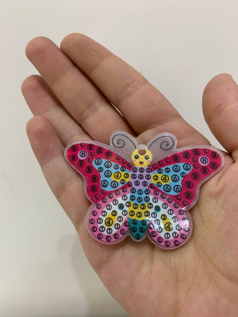کاردستی جا کلیدی نقاشی الماسی حشرات — تصویر ۵