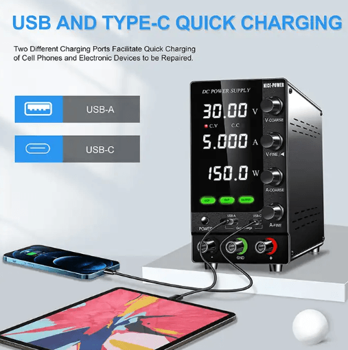 منبع تغذیه آزمایشگاهی 30V 10A نایس پاور Nice-Power SPS-C3010S — تصویر ۵