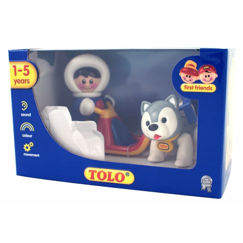 عروسک اسکیمو و سگ تولو کد:87422 Tolo First Friends Polar Sledge Toy Set