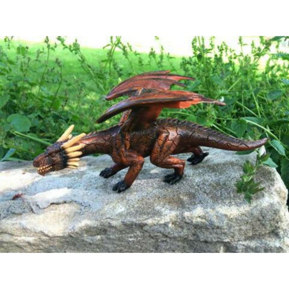 فیگور مینیاتوری اژدها آتشین کد: Fire Dragon With Articulated Jaw MOJO 387253 — تصویر ۲