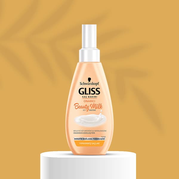 اسپری شیر مو گلیس موهای آسیب دیده Gliss Beauty Milk — تصویر ۲