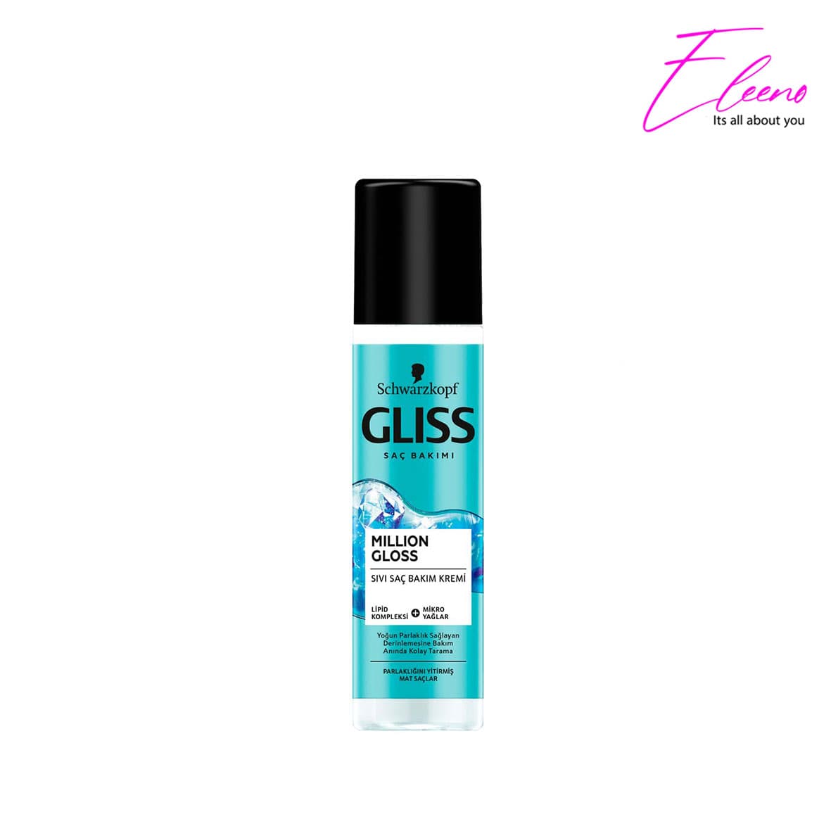 اسپری دو فاز گلیس موهای مات و کدر Gliss million gloss