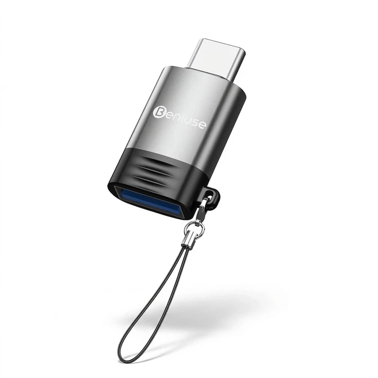 تبدیل Beniuse OTG Type-C To USB مدل BE-TG02 – خاکستری
