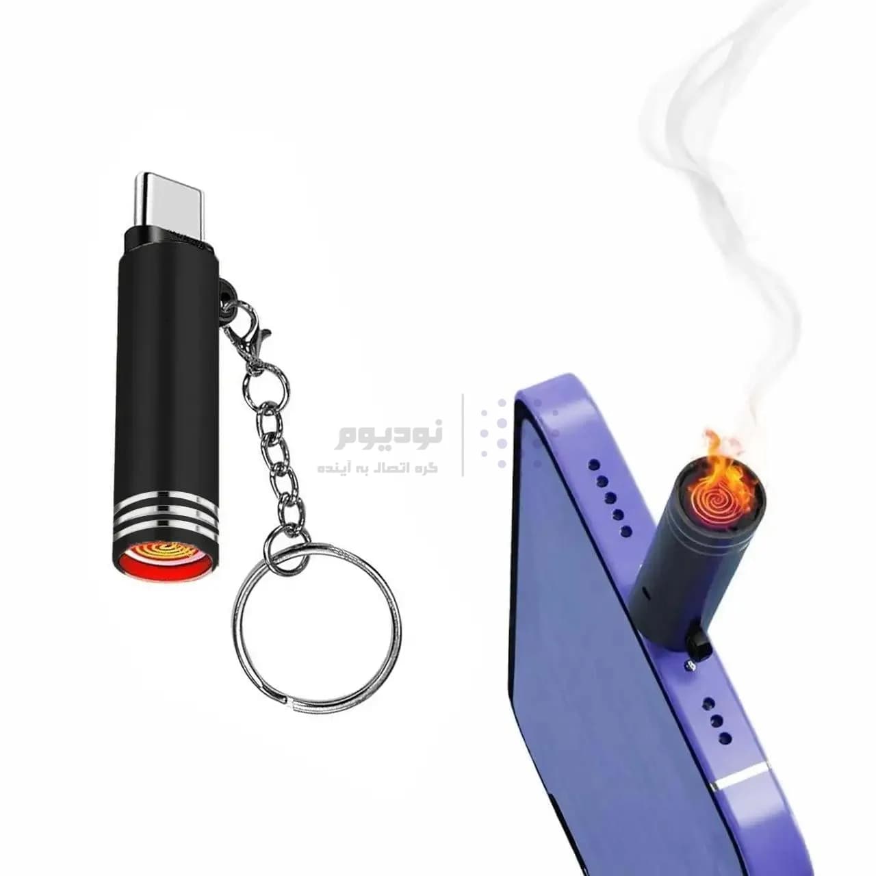 فندک OTG Type-C – مشکی – ASP — تصویر ۷