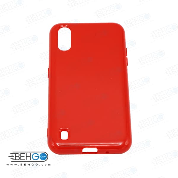 قاب گوشی سامسونگ A01 کاور محافظ رنگی مناسب A01 گارد نرم و منعطف سامسونگ Color Case Samsung Galaxy A01 — تصویر ۴