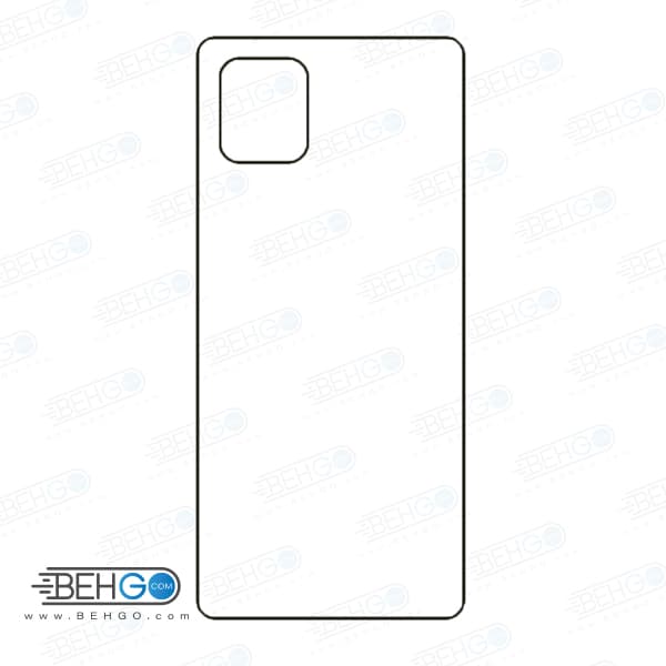 برچسب پشت نوت 10 لایت سامسونگ محافظ پشت رنگی و اکلیلی گوشی Samsung Galaxy Note 10 lite Back Protector
