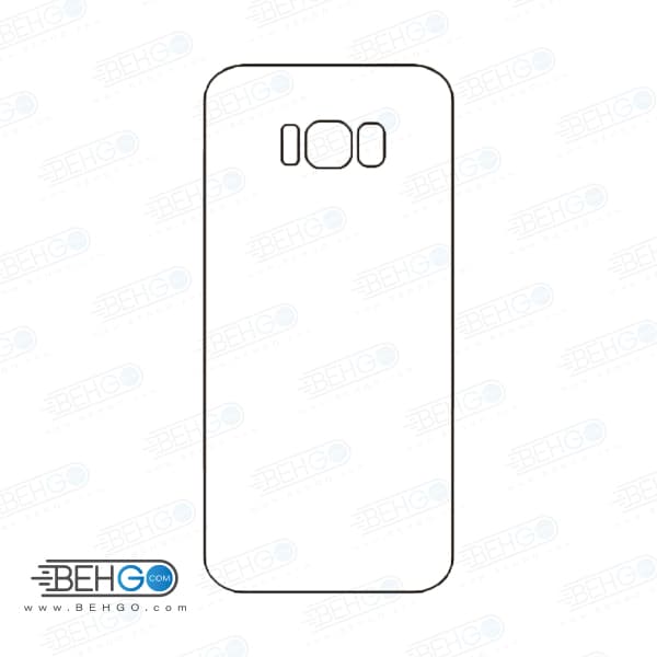 برچسب پشت سامسونگ گلکسی اس 8 محافظ پشت رنگی و اکلیلی گوشی Samsung Galaxy S8 Back Protector