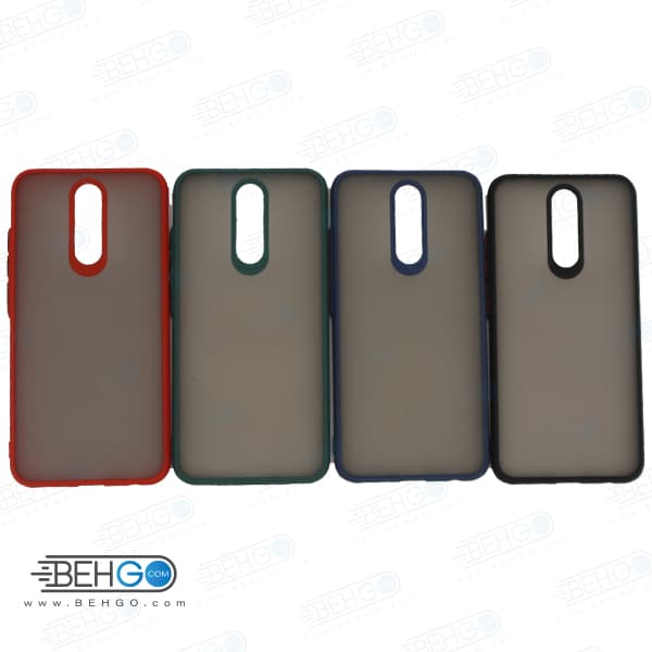 قاب Redmi 8a و Redmi 8 محافظ دور رنگی کاور پشت مات با برجستگی لنز دوربین شیائومی ردمی هشت Fashion Case Xiaomi Redmi 8/8a — تصویر ۳