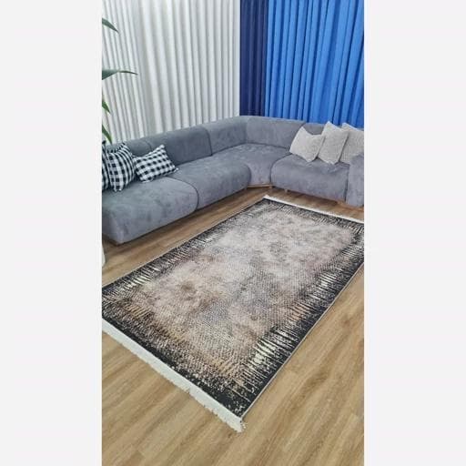 فرشینه | فرش چاپی برند حسن نیا چاپی هازان ترک مدرن M295 (پس کرایه) — تصویر ۴