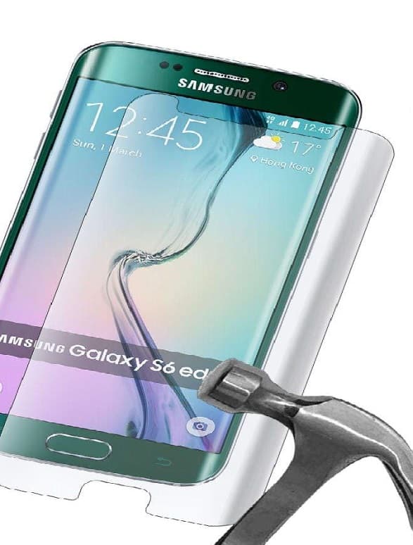 بهترین گلس گوشی سامسونگ S7 Edge محافظ صفحه نمایش شیشه ای سامسونگ اس 7 اج تمام صفحه با پوشش کامل مدل یو وی UV Nano Glass Samsung Galaxy S7 edge — تصویر ۴