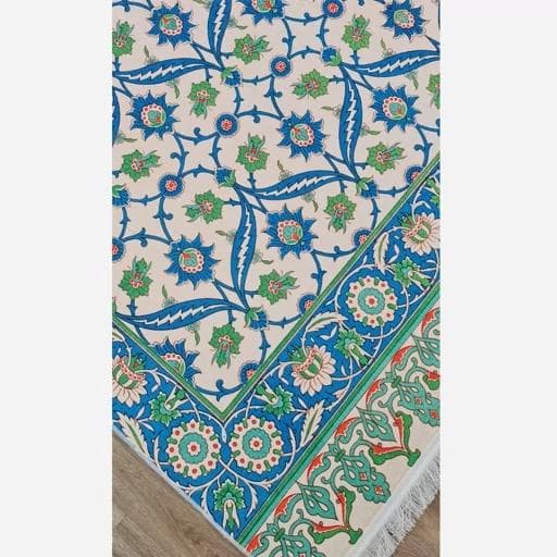 فرشینه | فرش چاپی برند حسن نیا چاپی مخمل طرح افشان 054 (پس کرایه) — تصویر ۳