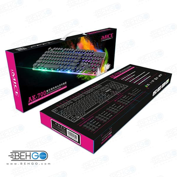 کيبورد مخصوص بازی مناسب گیم Keyboard iMICE AK-700 FOR GAME — تصویر ۶